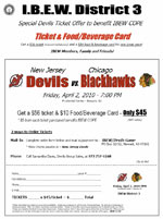 Devils - IBEW Night - April 2, 2010