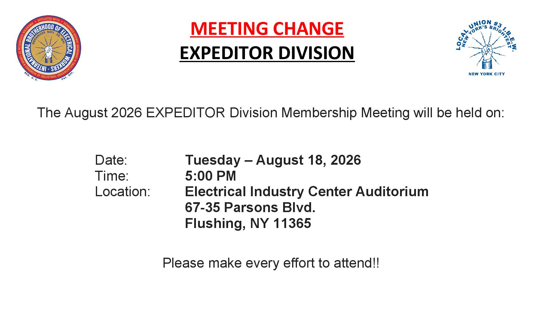 Expeditor Division