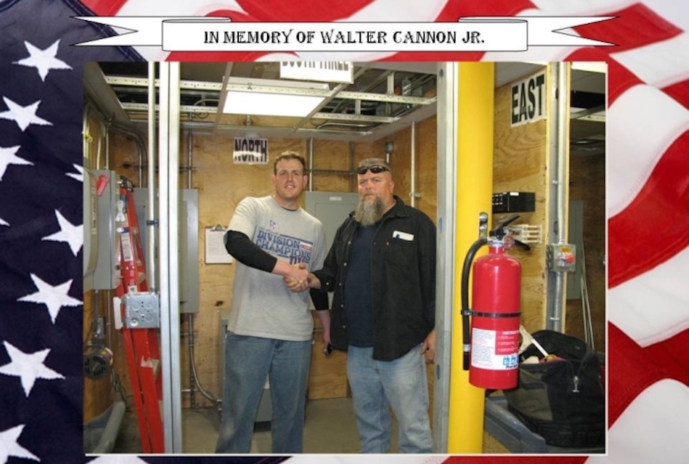 Pictured (right to left) is Boot Camp Mentor Walter Cannon Jr. and MIJ Eugene O'Sullivan. Booth #3 is dedicated to the life of Brother Walter Cannon jr. where his name and picture will remain forever. We will never forget.