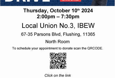 Blood Donor Drive on October 10th